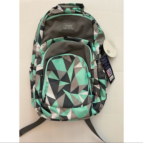 Eastsport Backpack Pro Defender Sport Tier Athleisure Mint Grey NEW - Picture 3 of 5